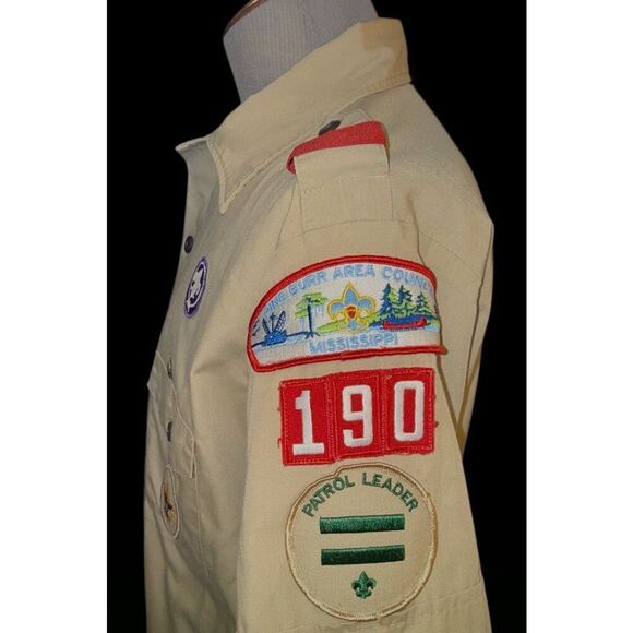 Boy Scouts of America Shirt With 1997 & 1999 Patches XL - Picture 4 of 9